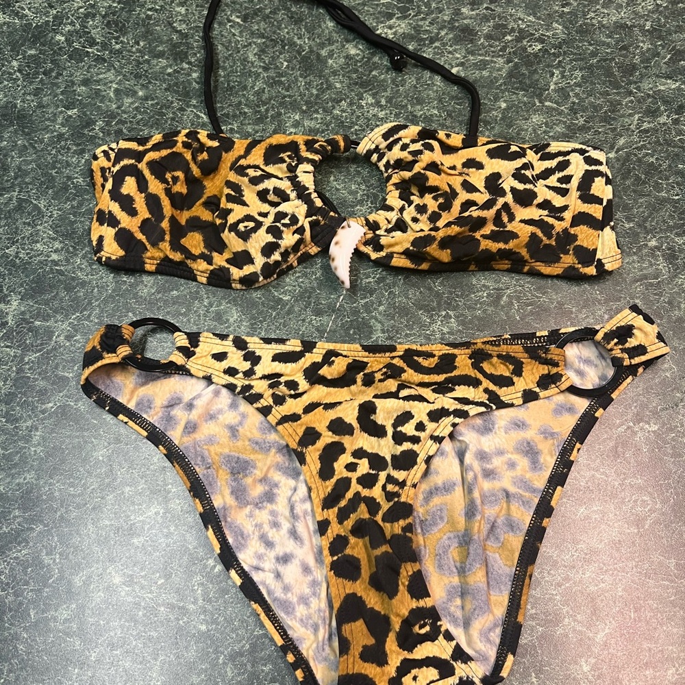 Leopard Print Bikini Set